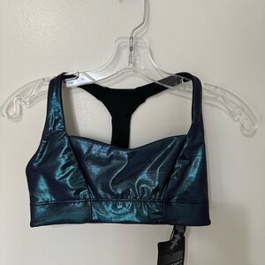 Savage X Fenty Shimmering Teal Sports Bra